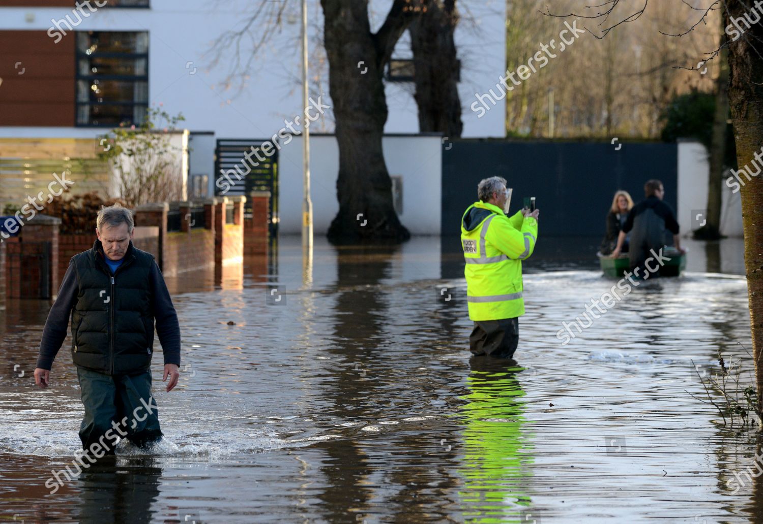 Flood Wardens Their Helpers Rescue Residents Editorial Stock Photo ...