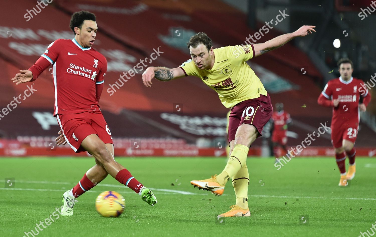 Ashley Barnes Burnley C Takes Shot During Editorial Stock Photo Stock Image Shutterstock