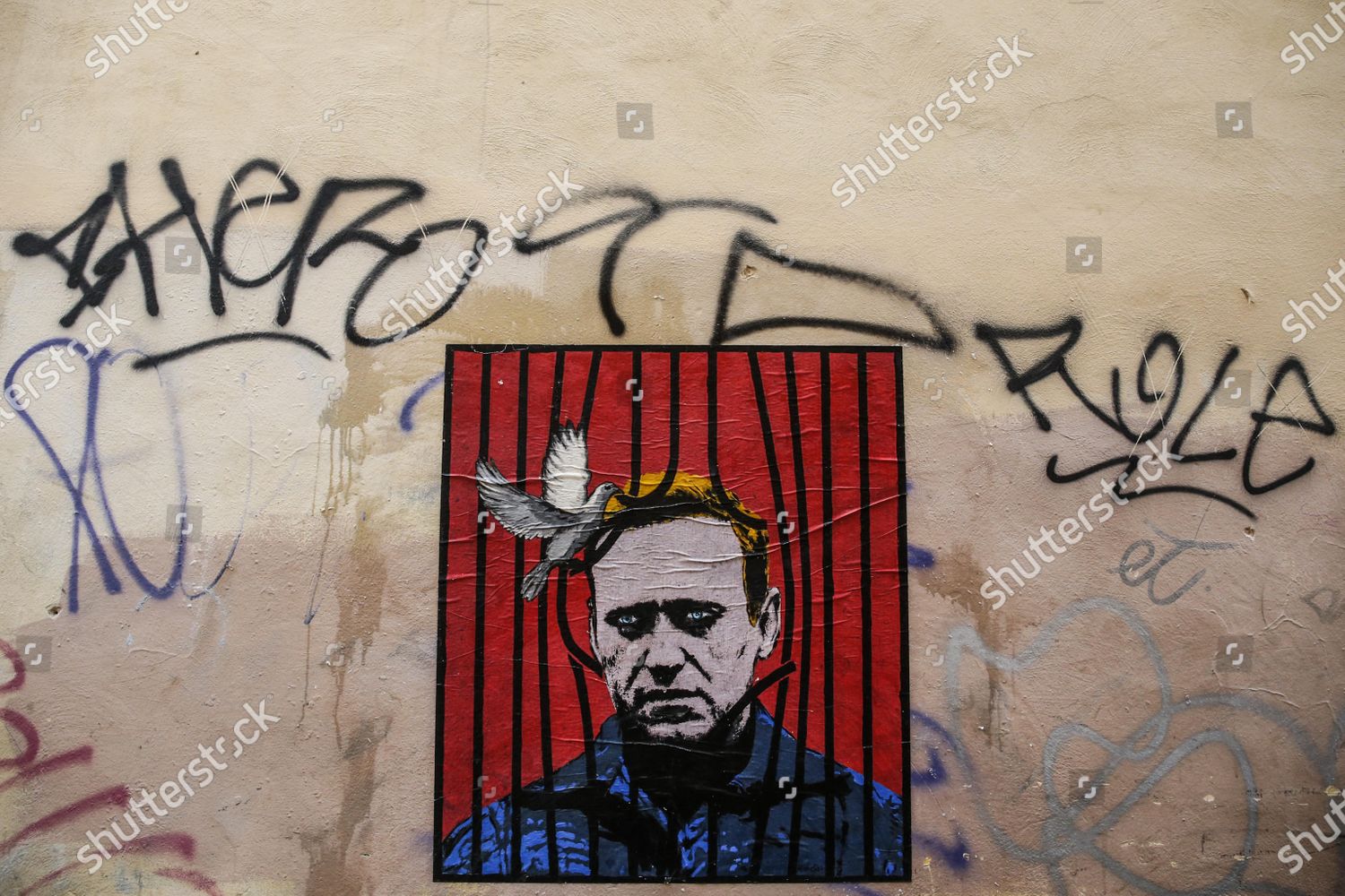 View Large Poster Depicting Russian Opposition Leader Editorial Stock Photo Stock Image Shutterstock
