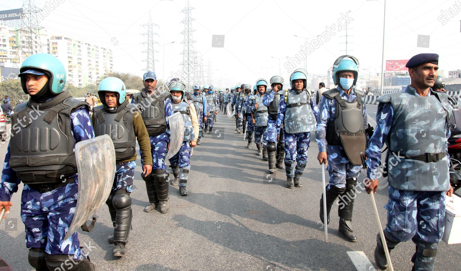 Indian Members Rapid Action Force Raf Editorial Stock Photo - Stock ...