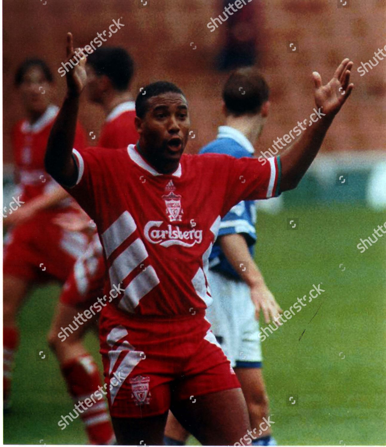 John Barnes Action Liverpool Resrve Team Game Editorial Stock