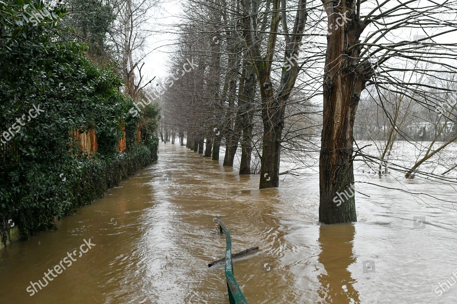 Illustration Picture Shows Site Flooding Ourthe River Editorial Stock Photo Stock Image Shutterstock