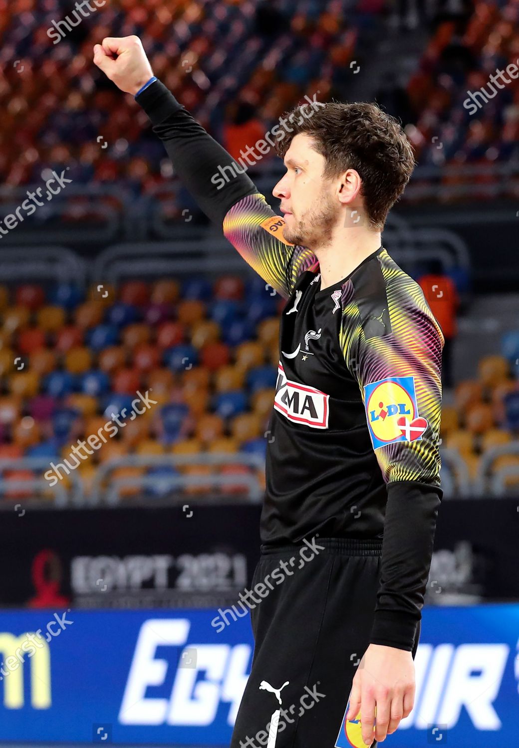 Denmark Goalkeeper Niklas Landin Jacobsen Reacts Editorial Stock Photo Stock Image Shutterstock