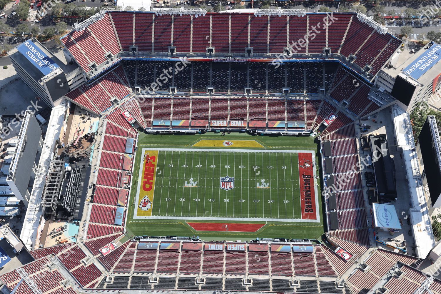 Aerial View Raymond James Stadium Site Editorial Stock Photo - Stock Image