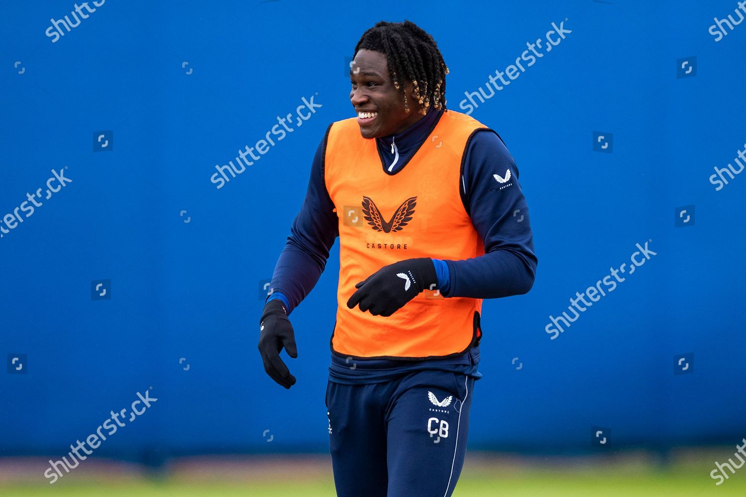 Calvin Bassey Rangers Training Ahead Tomorrow Editorial Stock Photo