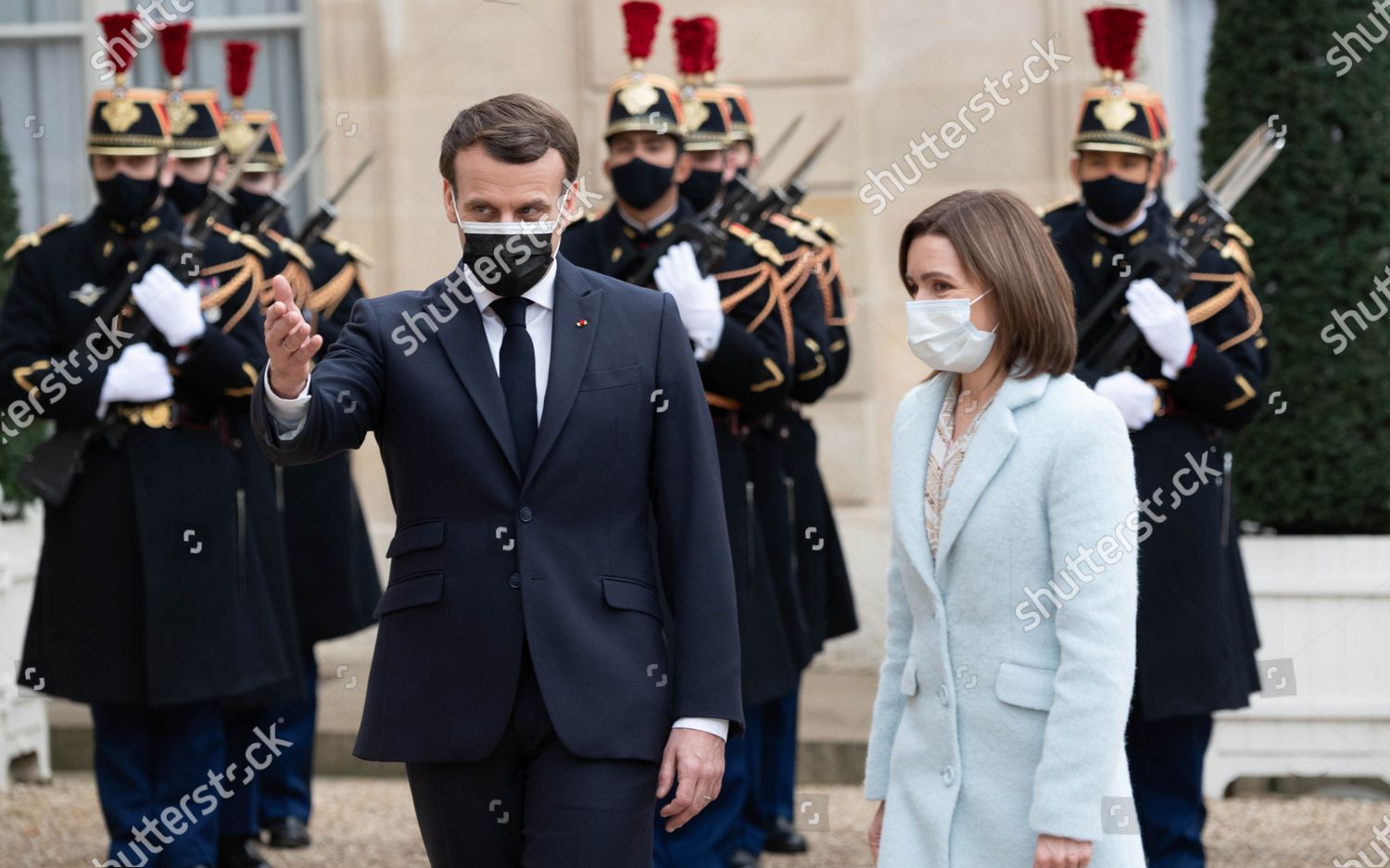 Emmanuel Macron Maia Sandu Elysee Palace Editorial Stock Photo Stock Image Shutterstock