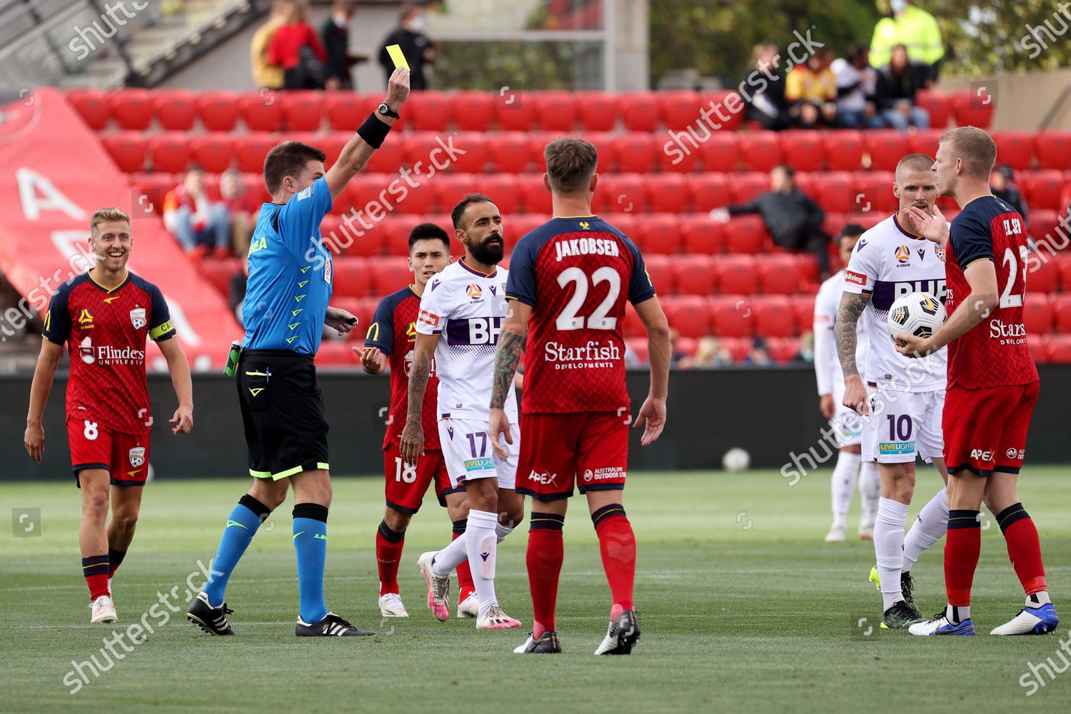 Jordan Elsey Adelaide United Given Yellow Editorial Stock Photo - Stock ...