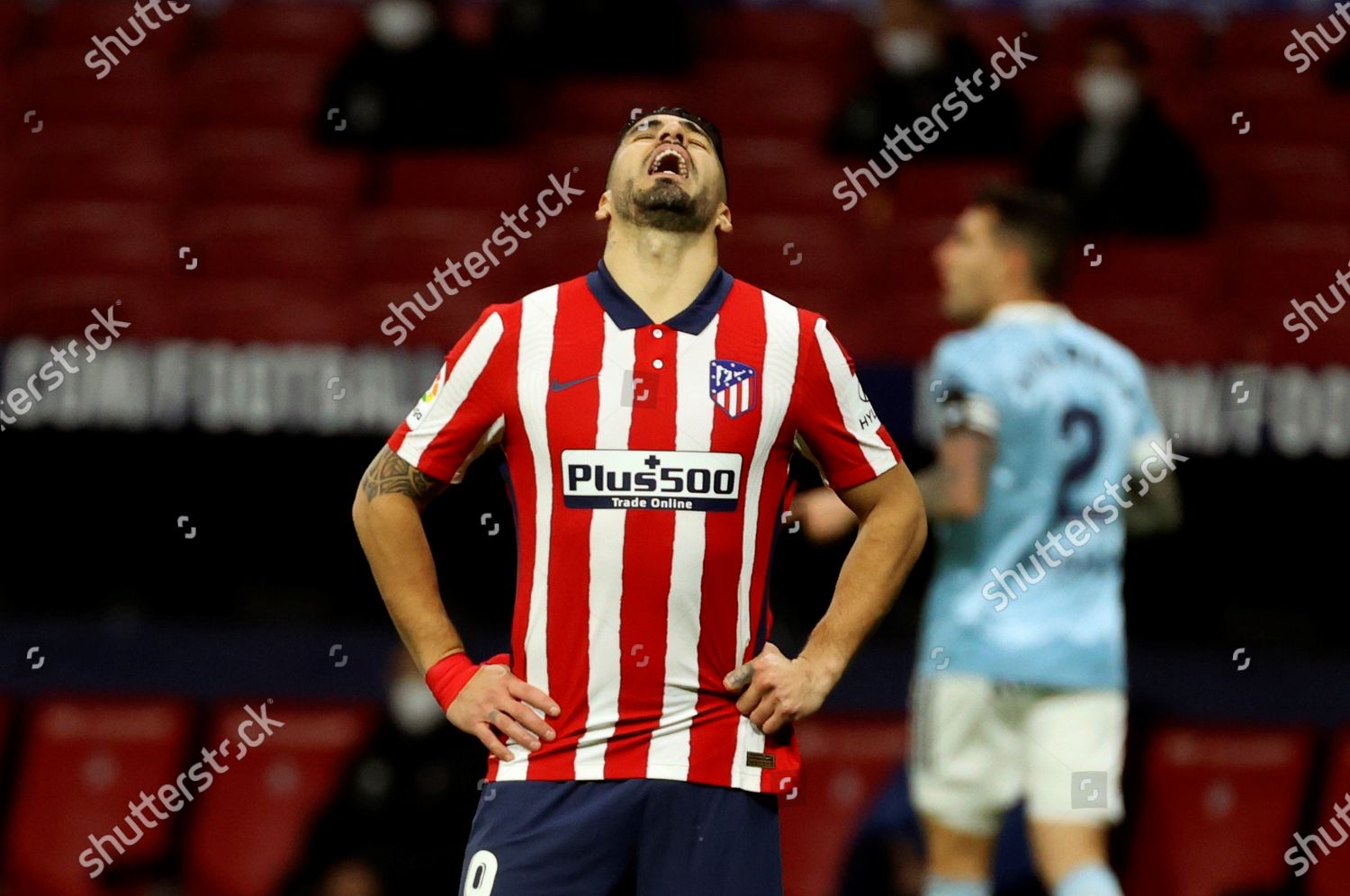 Atleticos Striker Luis Suarez Reacts During Spanish Editorial Stock Photo Stock Image Shutterstock