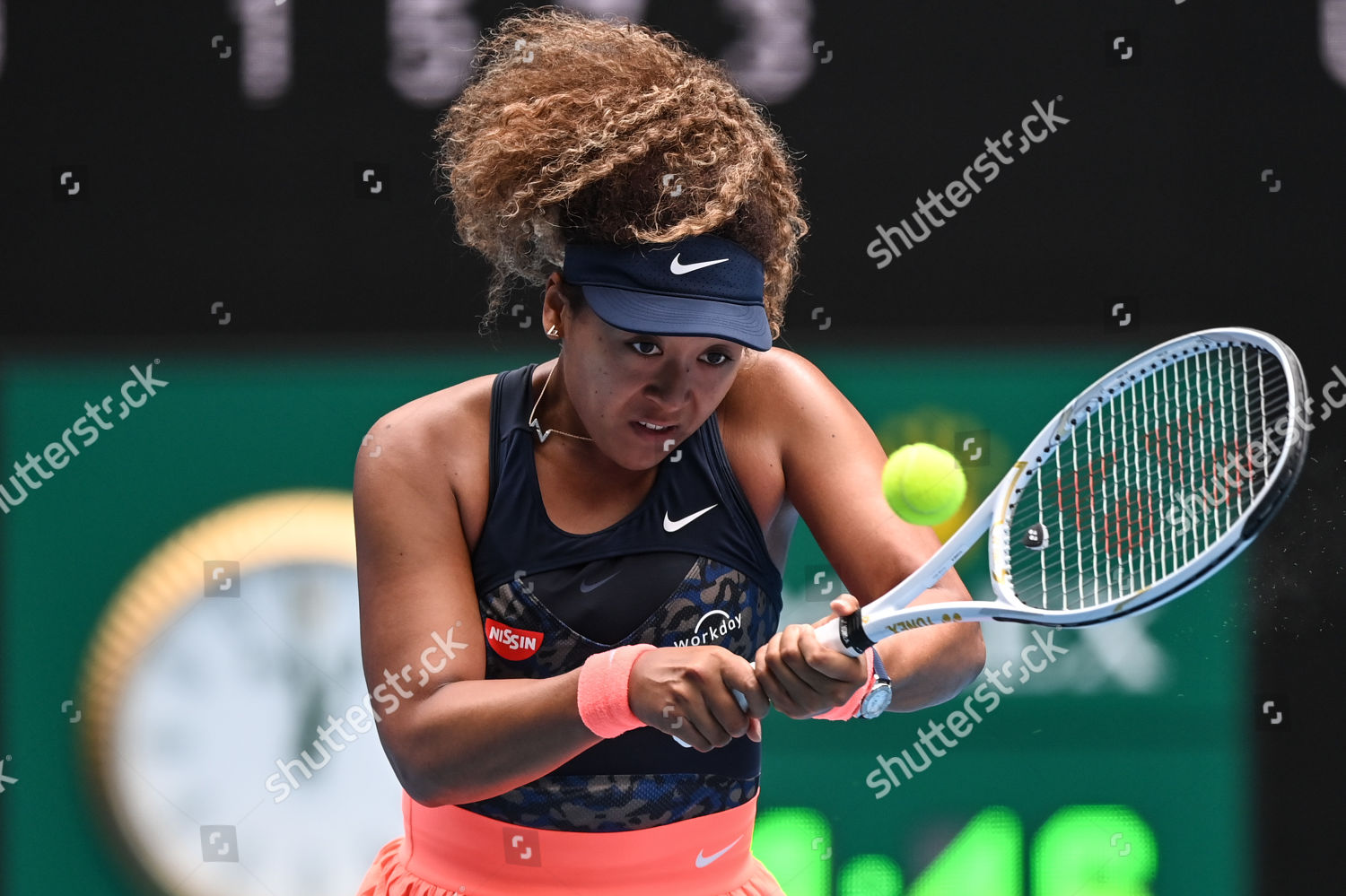 Naomi Osaka Action During Her Fourth Editorial Stock Photo - Stock ...