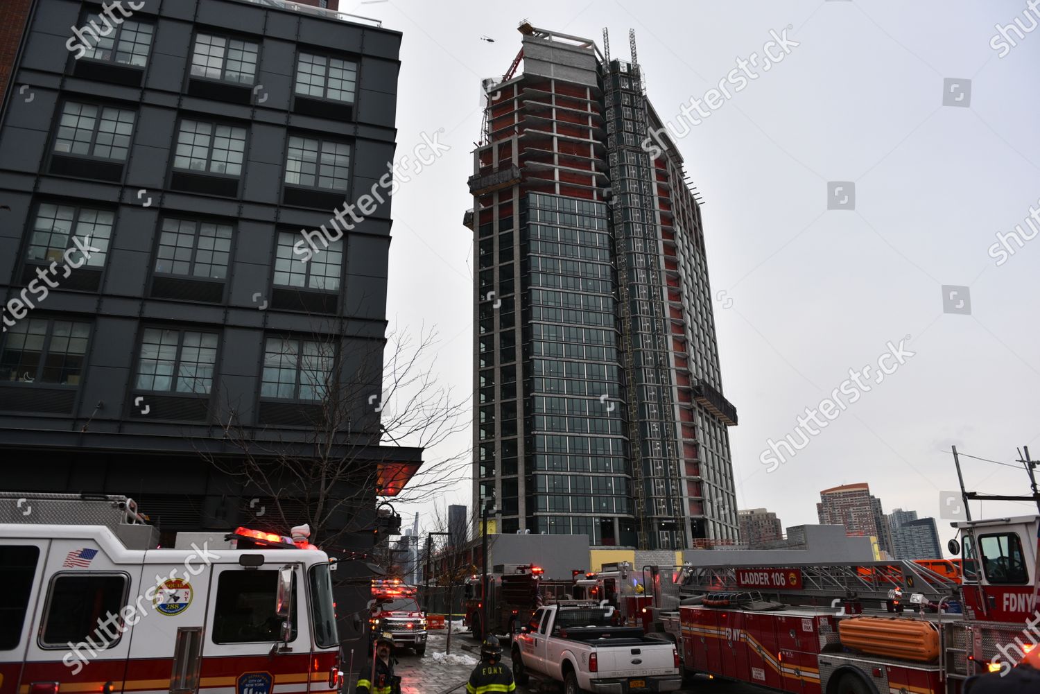 Crane Collapse Atop Construction Site On Commercial Editorial Stock Photo Stock Image Shutterstock