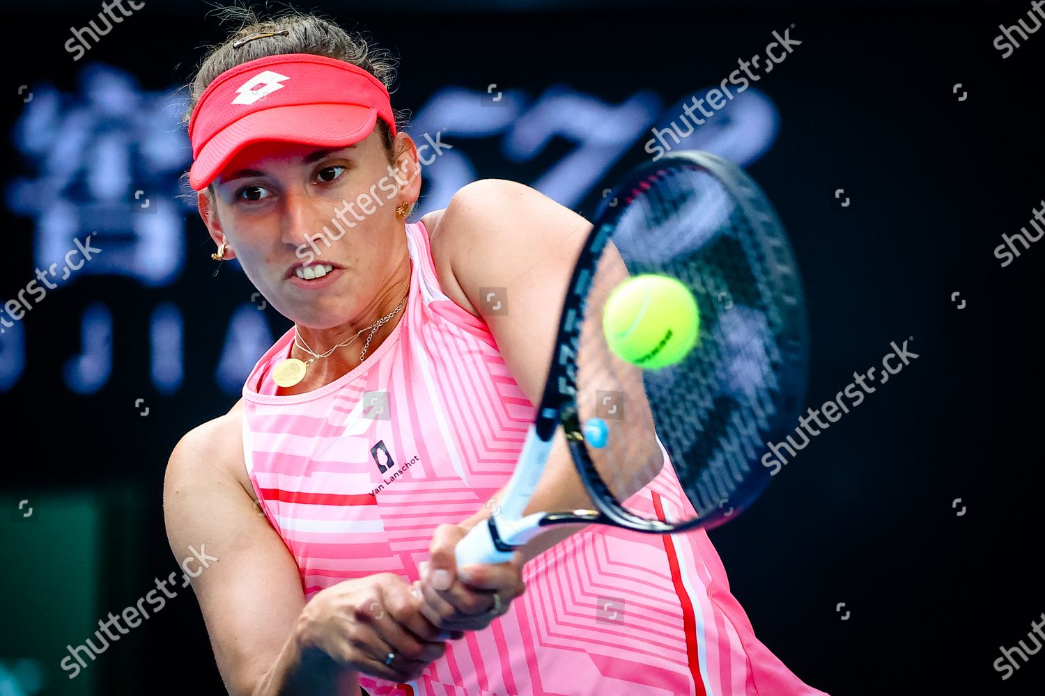 Belgian pictured action during tennis Editorial Stock Photo - Stock Image | Shutterstock
