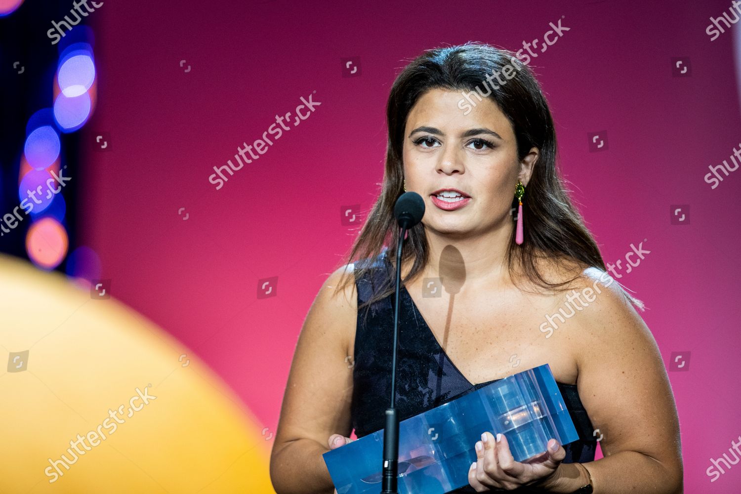 Gabriela Rodriguez Accepts Fispreci Award On Editorial Stock Photo