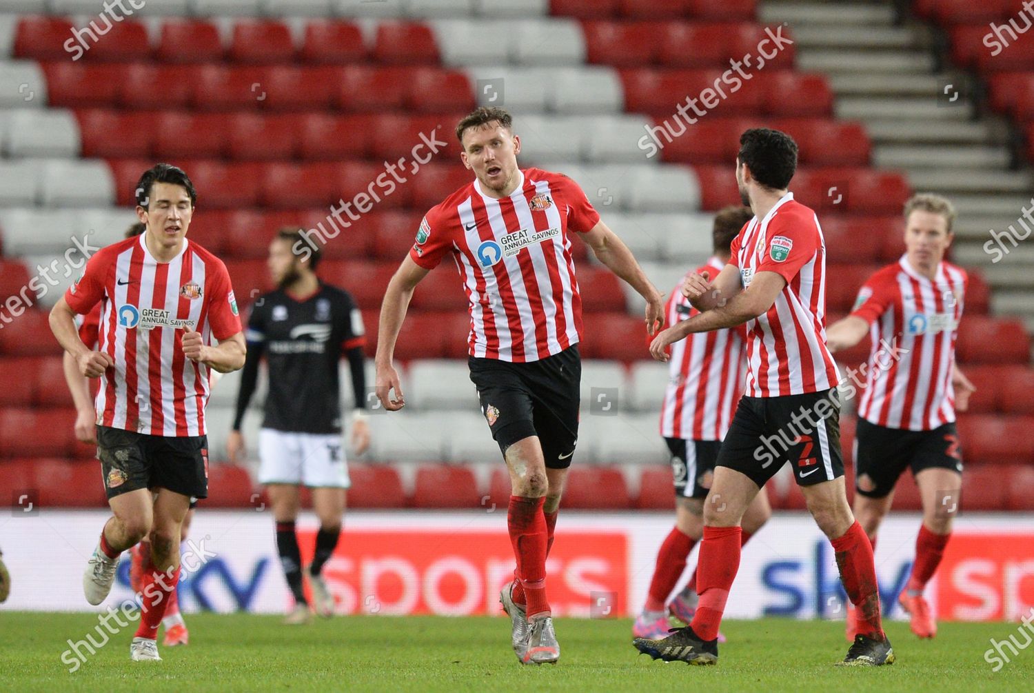 Charlie Wyke Sunderland Celebrates Scoring Their Editorial Stock Photo ...