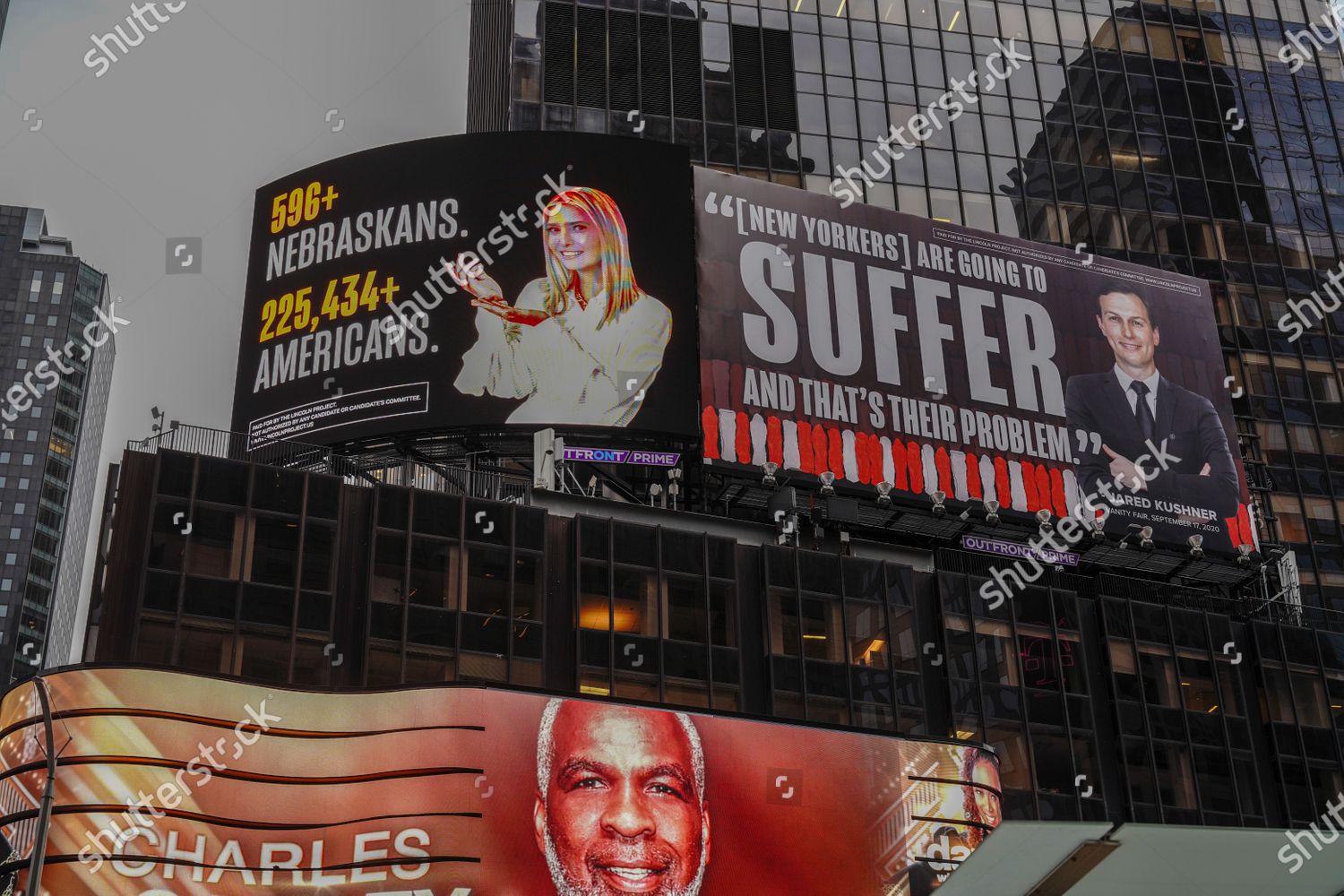 Lincoln Project Billboard That Depicts Ivanka Editorial Stock Photo 