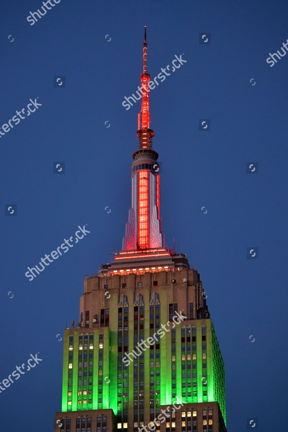 Vertical Photo of Empire State Building at Night New York 