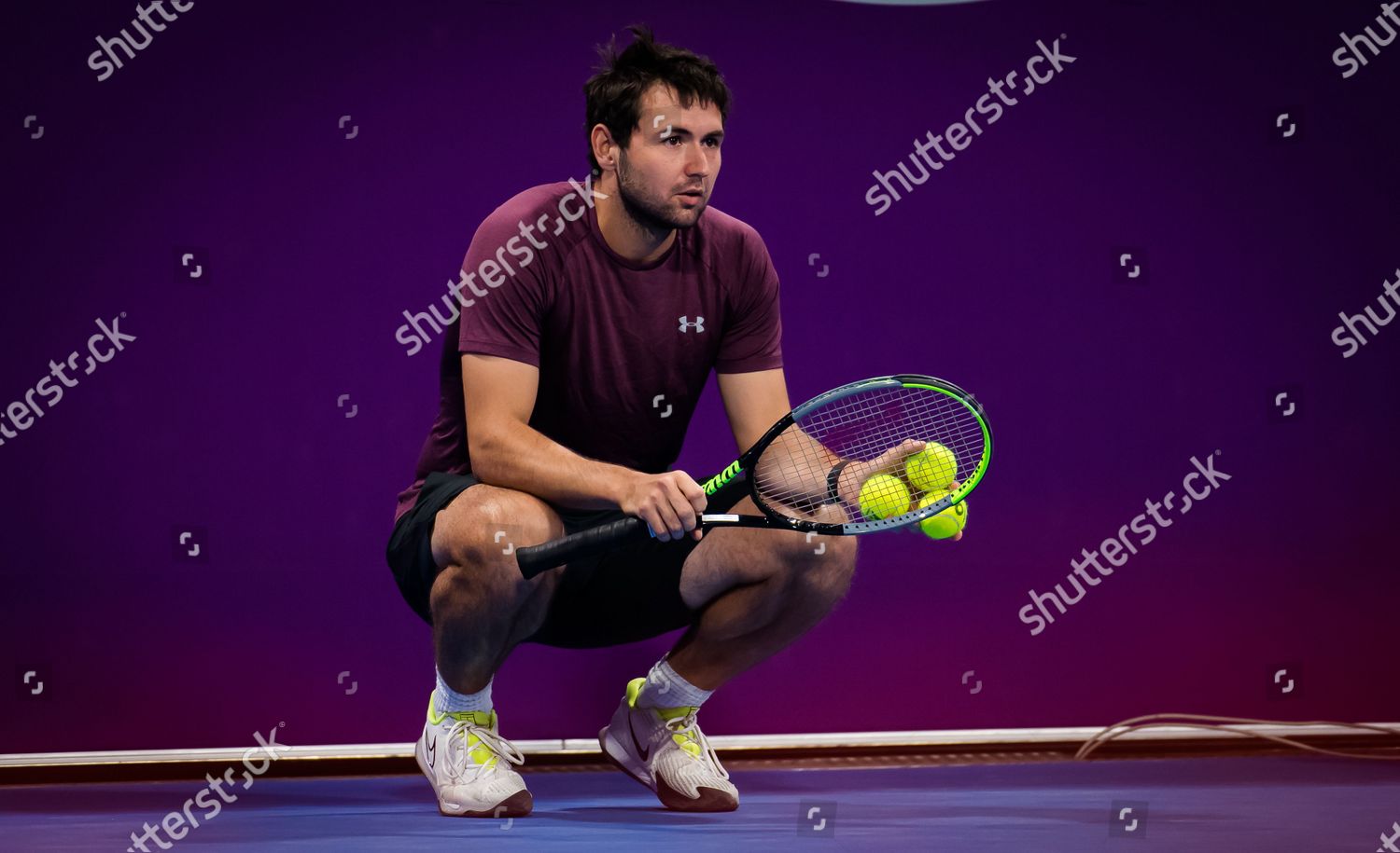 Anton Dubrov During Practice Aryna Sabalenka Editorial Stock Photo