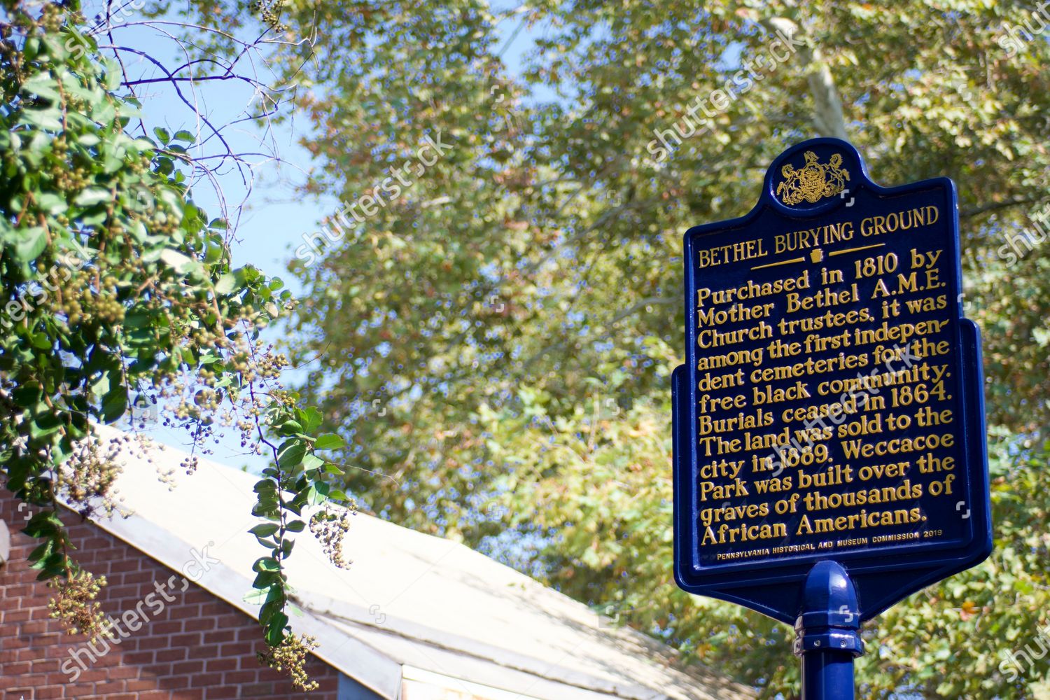 Official Pa Historical Museum Commission Marker Editorial Stock Photo ...