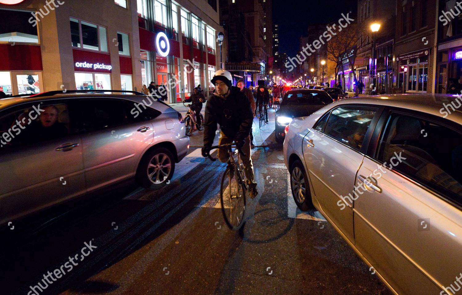 Cyclist Participating Protest Bike Ride Maneuver Editorial Stock Photo ...