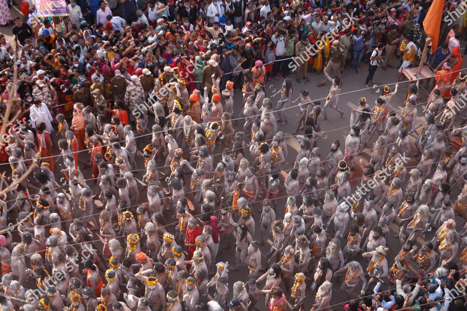 Naga Sadhus Holy Men Juna Akhara Editorial Stock Photo Stock Image