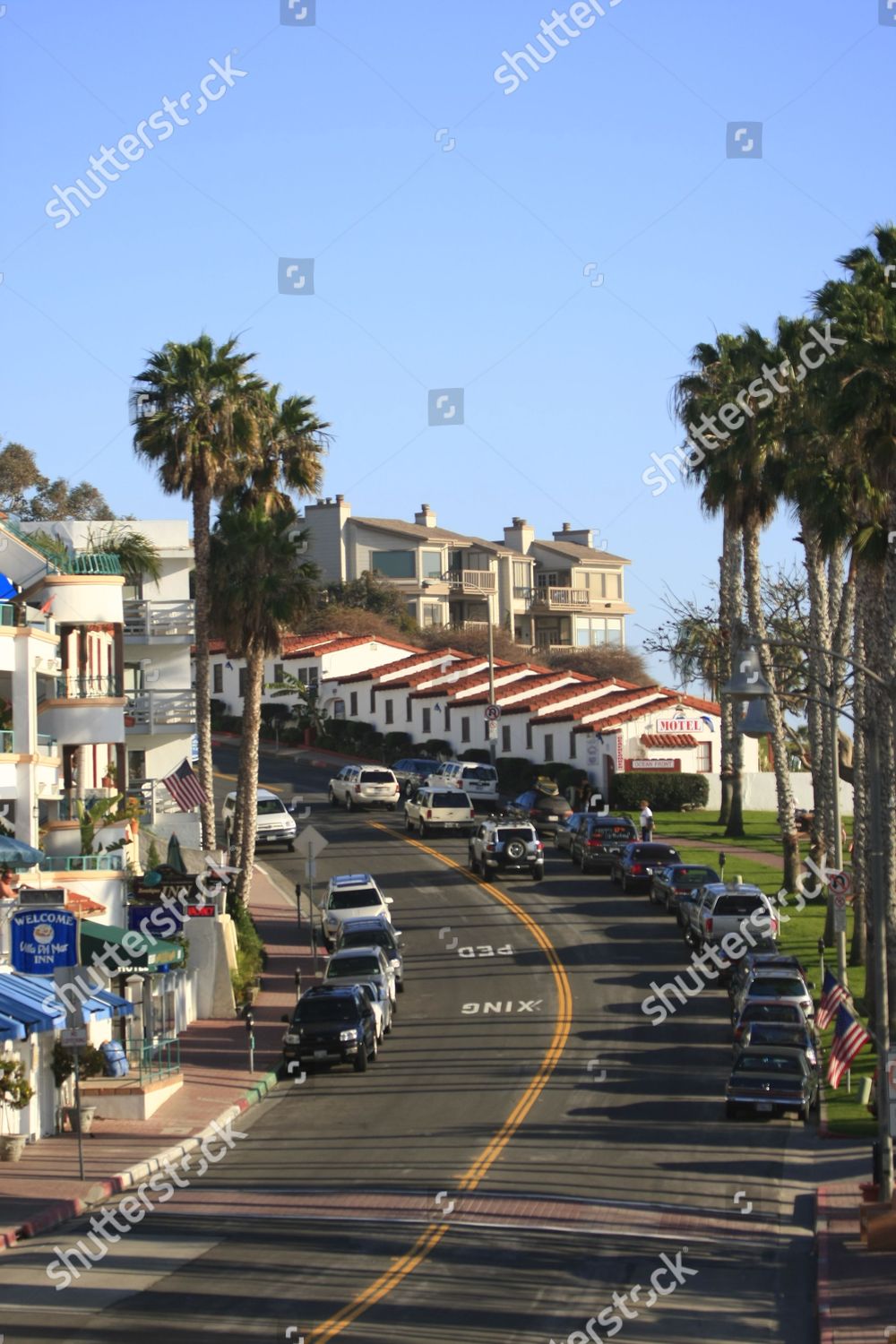 Beach Front Street San Clemente Orange Editorial Stock Photo - Stock ...