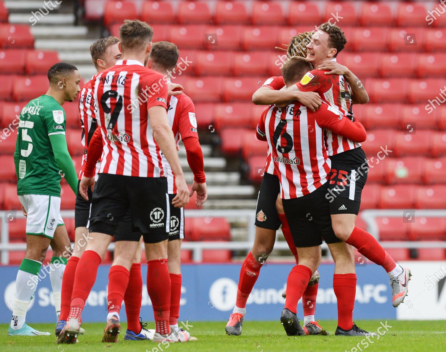 Callum Mcfadzean Sunderland Celebrates Scoring Their Editorial Stock ...