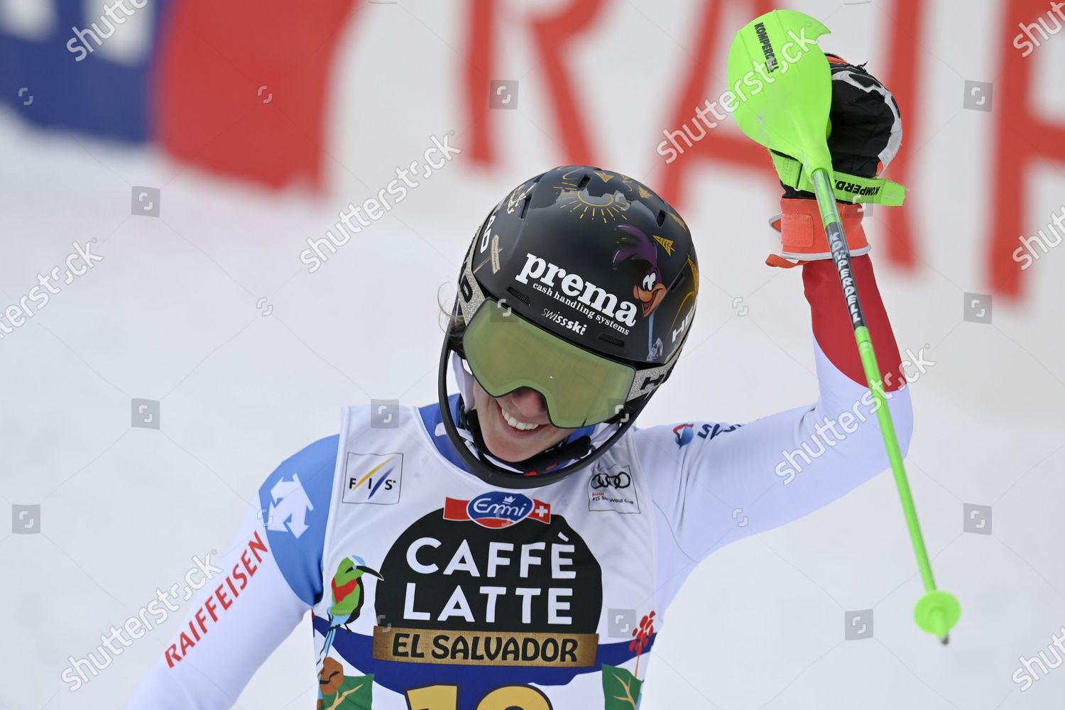 Camille Rast Switzerland Reacts Finish Area Editorial Stock Photo ...