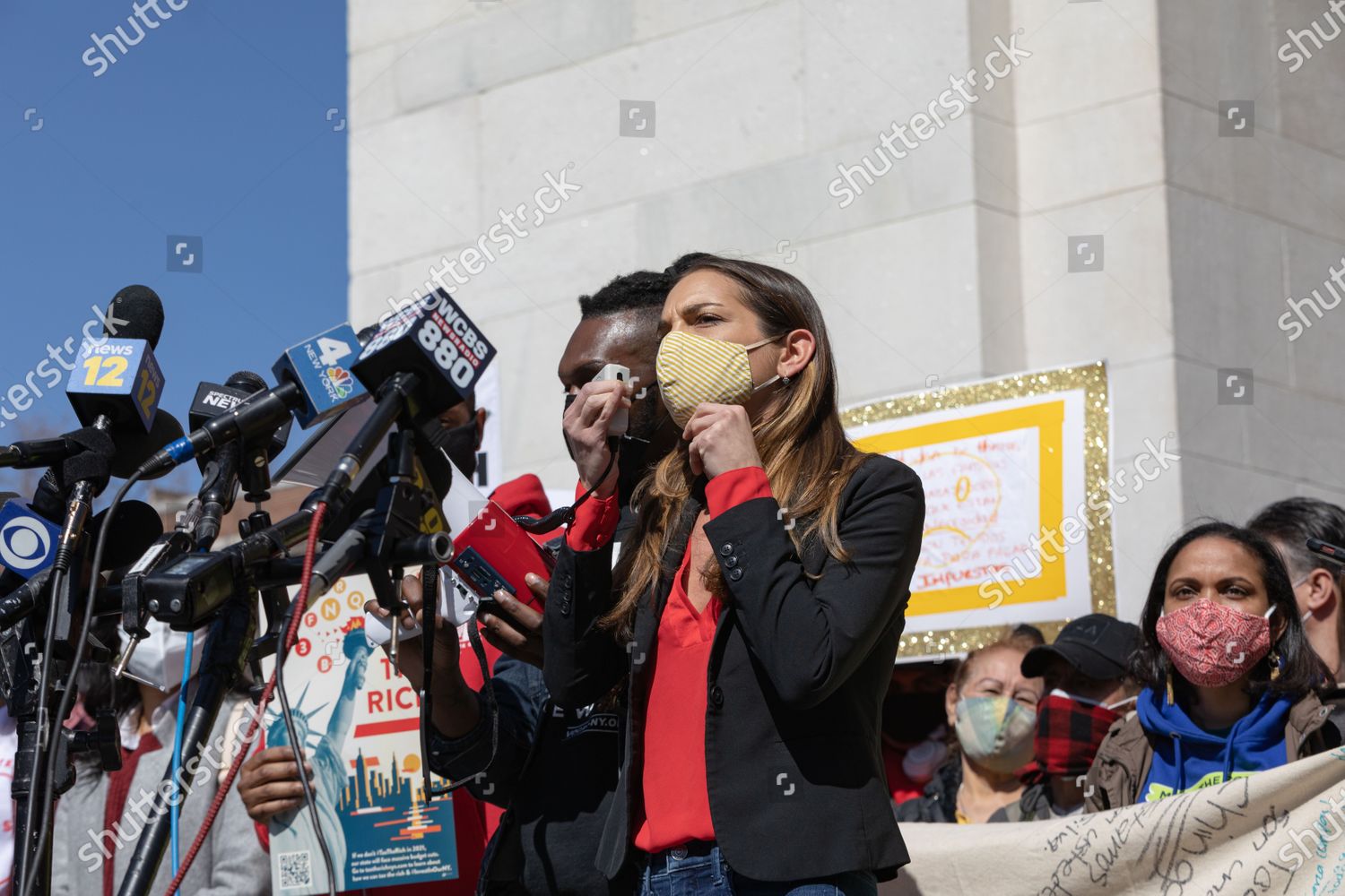 Nys Senator Julia Salazar Speaks Rally Editorial Stock Photo - Stock ...