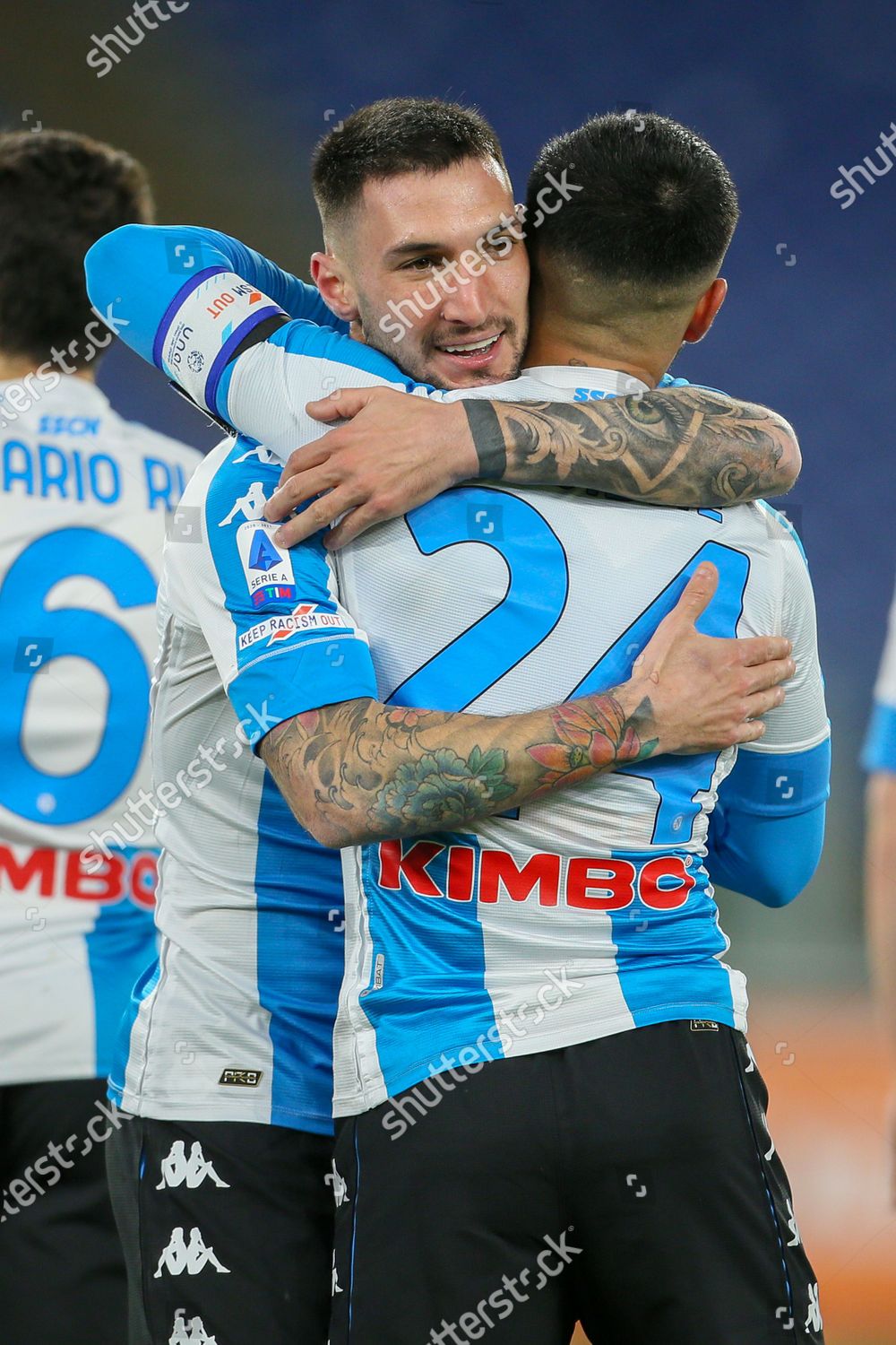 Matteo Politano Ssc Napoli Celebrates During Editorial Stock Photo ...