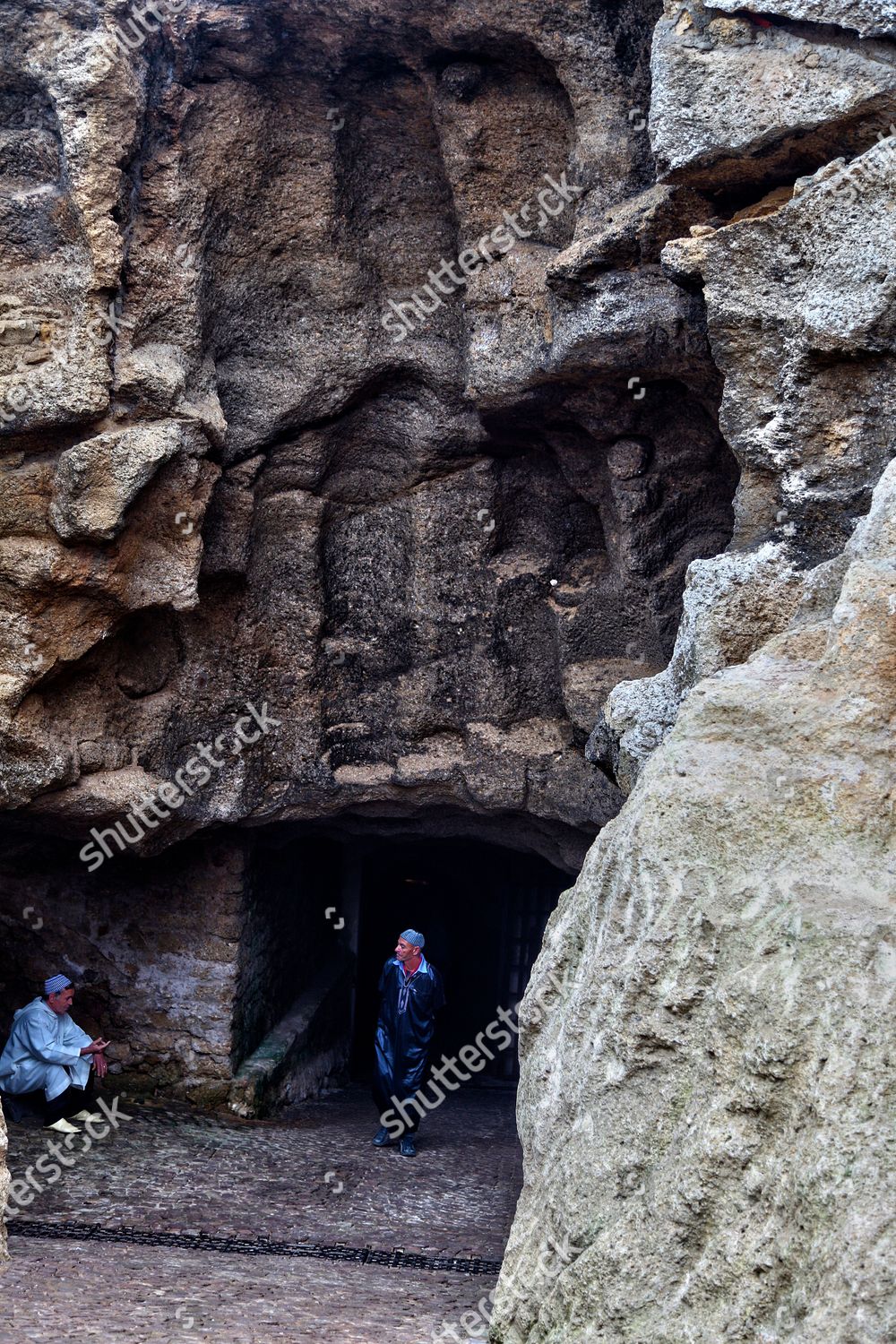 Entrance Caves Hercules Grottes Dhercule Tangier Editorial Stock Photo