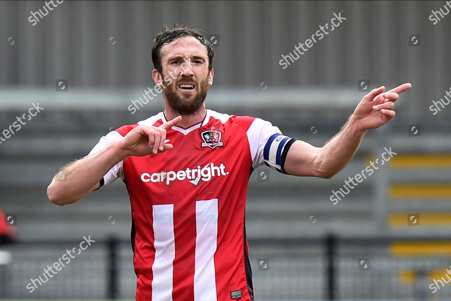 Rory Mcardle 6 Exeter City Gestures Editorial Stock Photo - Stock Image ...