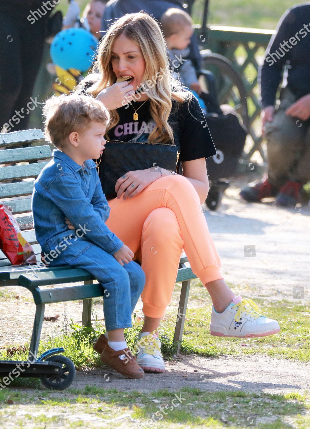Chiara Ferragni Sempione Park Her Son Editorial Stock Photo - Stock