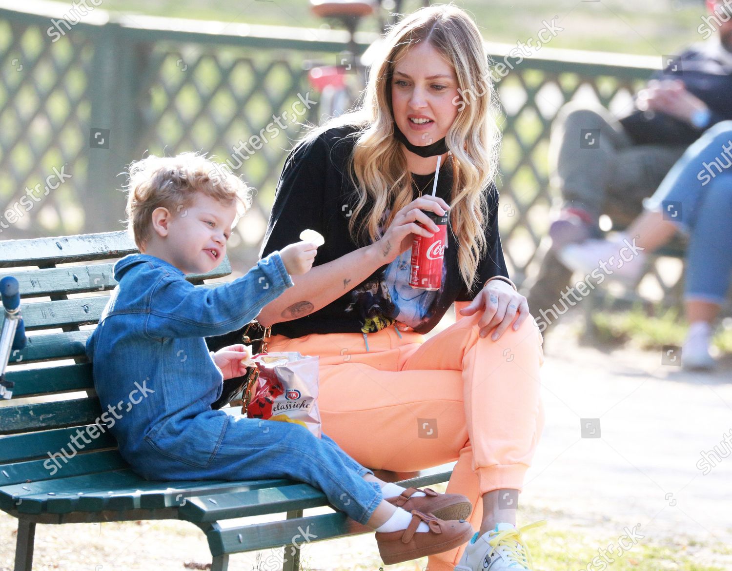 Chiara Ferragni Sempione Park Her Son Editorial Stock Photo - Stock