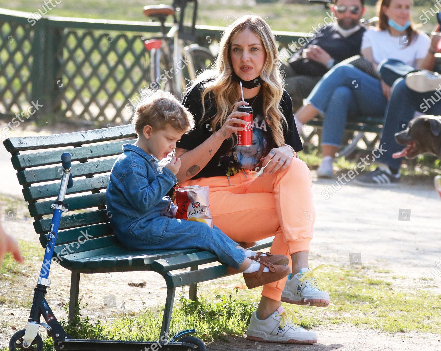 Chiara Ferragni Sempione Park Her Son Editorial Stock Photo - Stock