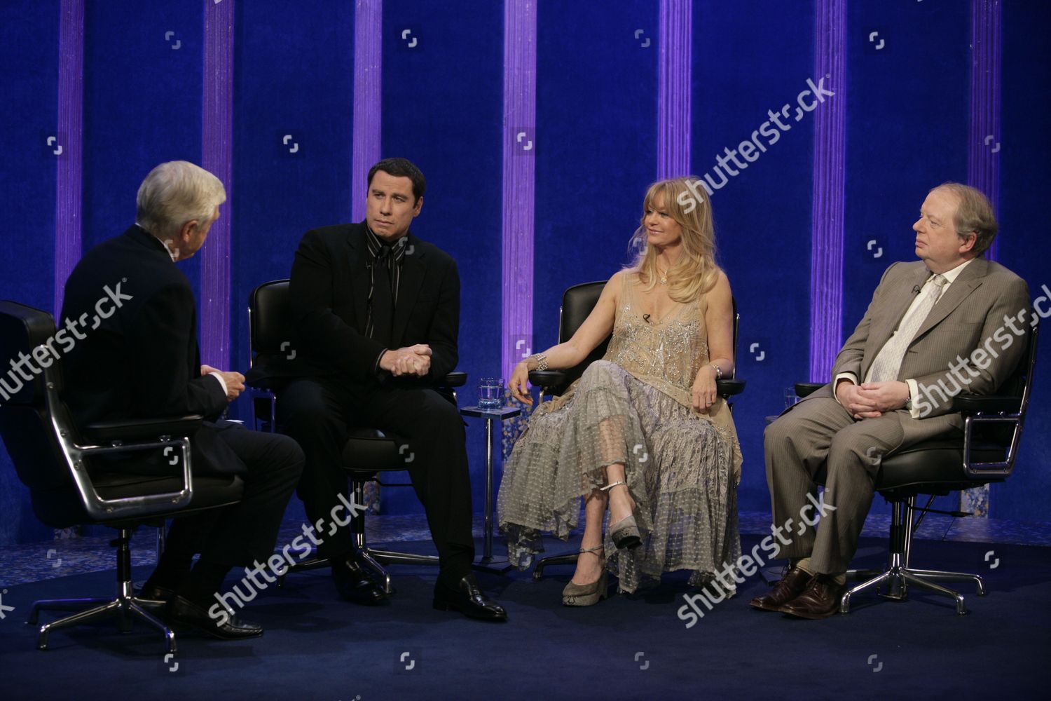 Michael Parkinson John Travolta Goldie Hawn Editorial Stock Photo