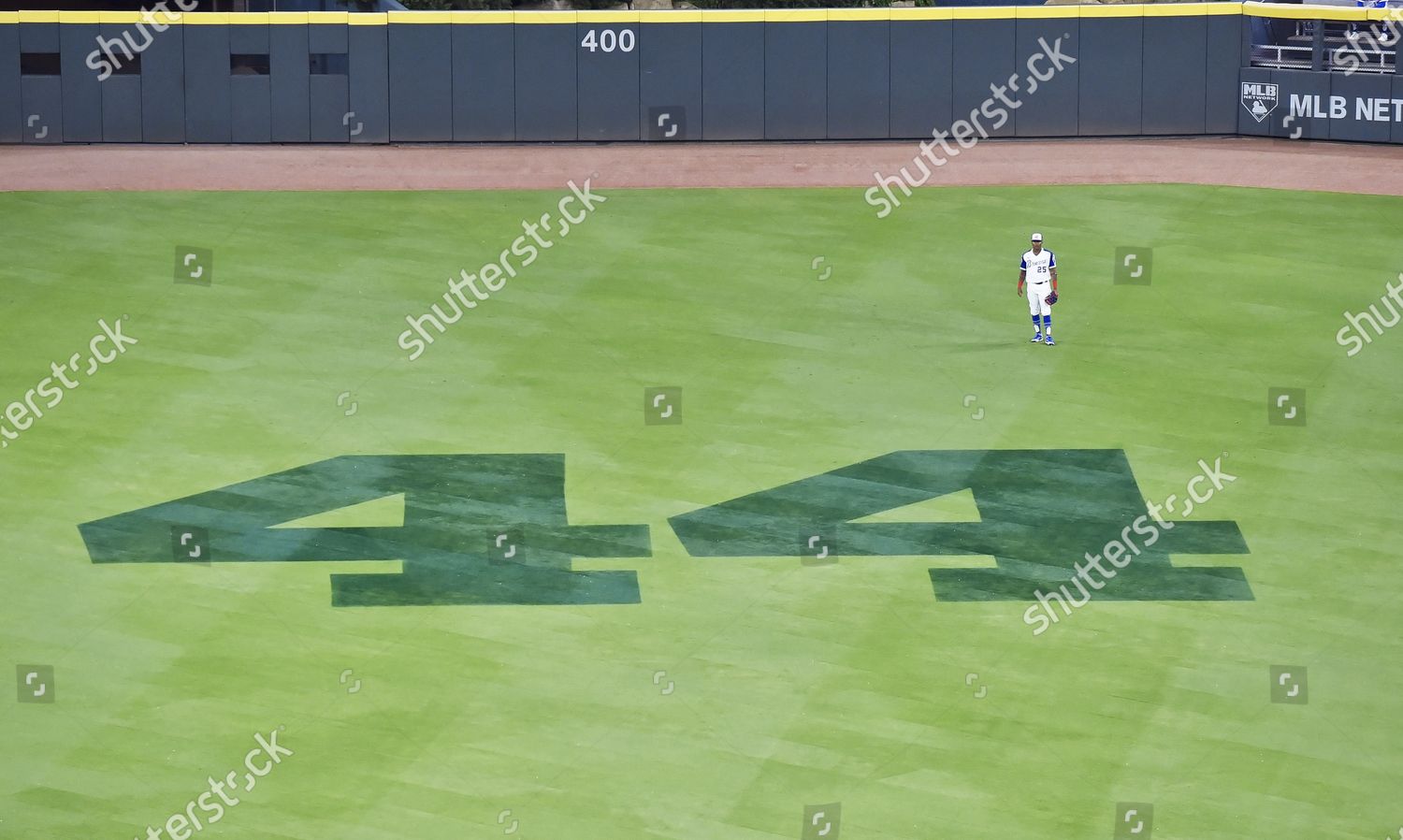Number 44 Painted Outfield Honor Former Editorial Stock Photo Stock
