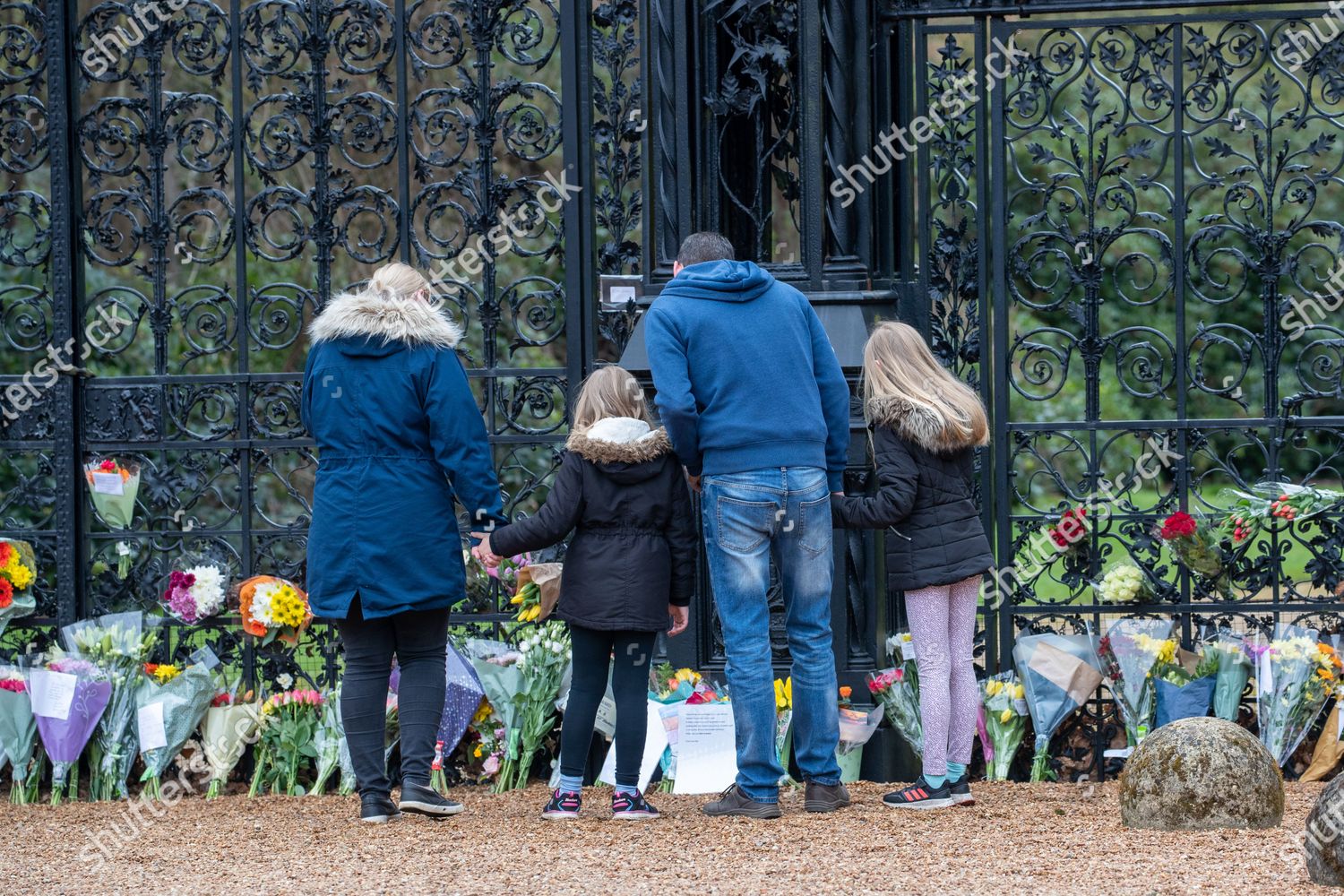 People Paying Their Respects Norwich Gate Editorial Stock Photo - Stock