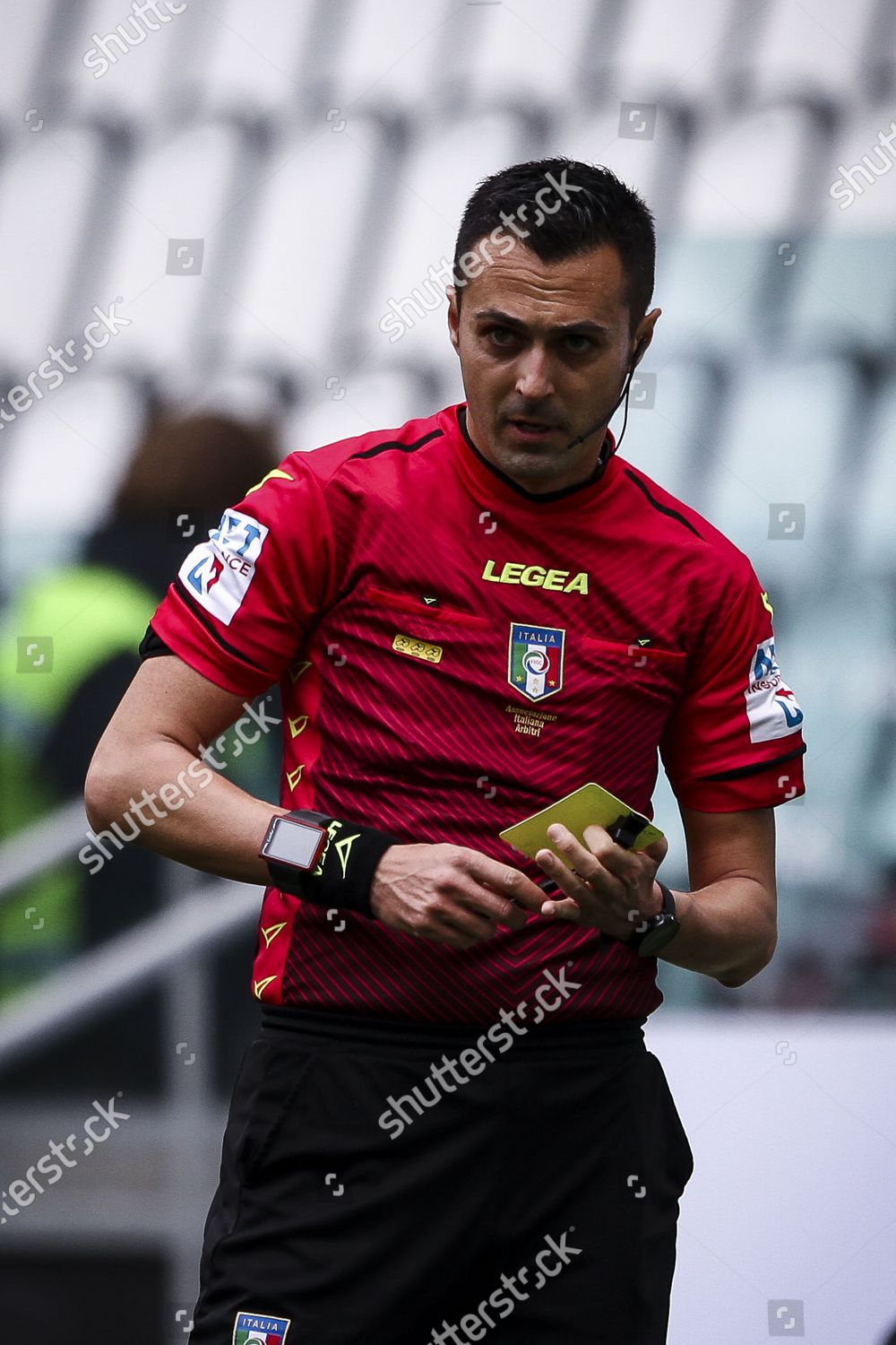 Referee Marco Di Bello Looks On Editorial Stock Photo - Stock Image ...