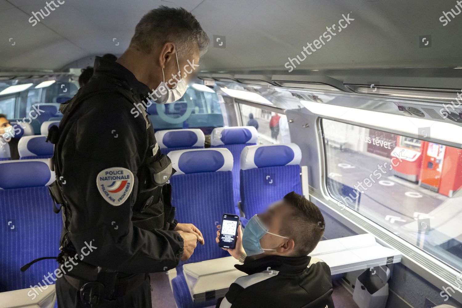 Sncf Controle Police Aux Frontieres Paf Editorial Stock Photo Stock
