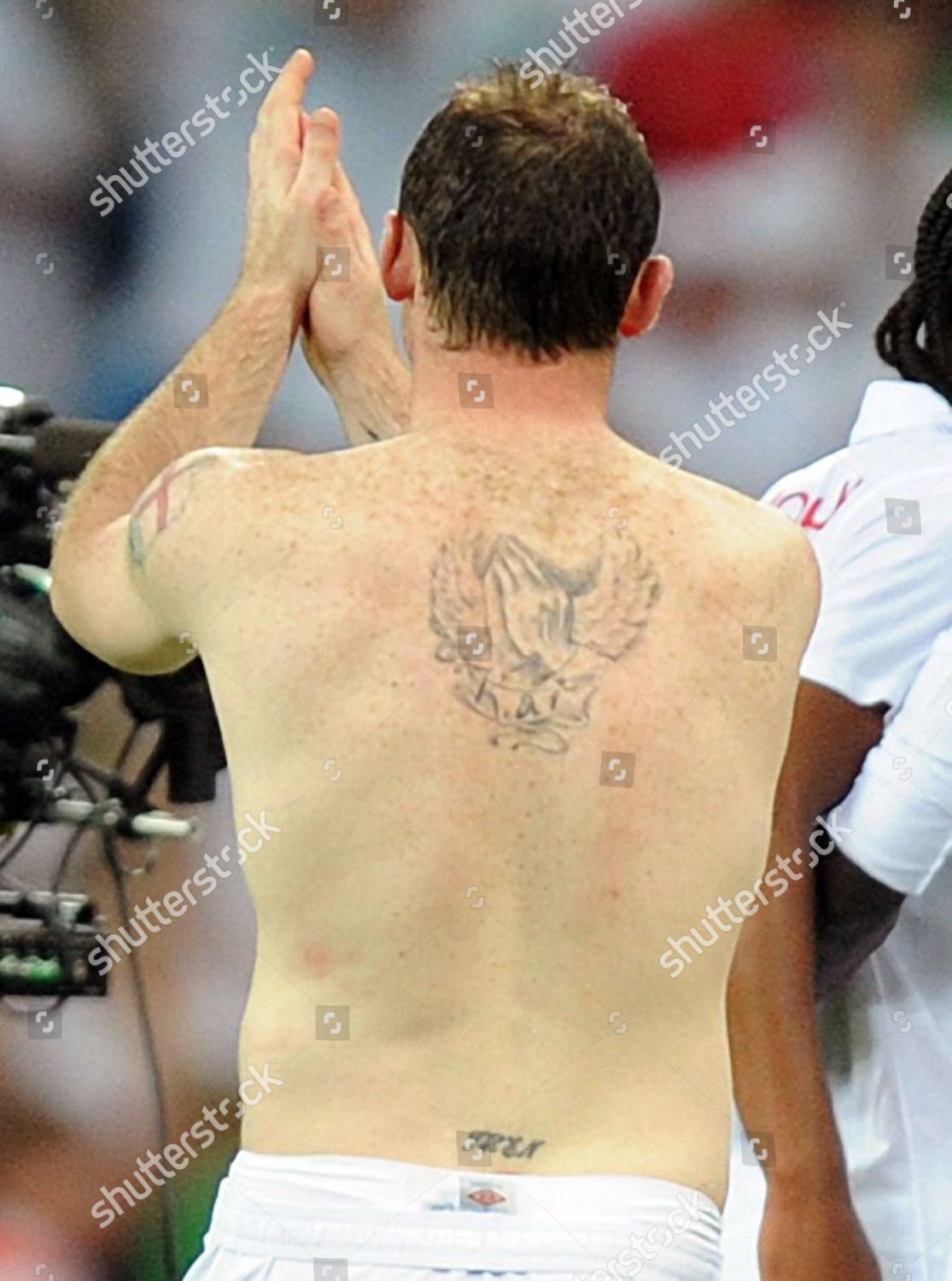 Tattoo On Back England Player Wayne Rooney Editorial Stock Photo Stock Image Shutterstock