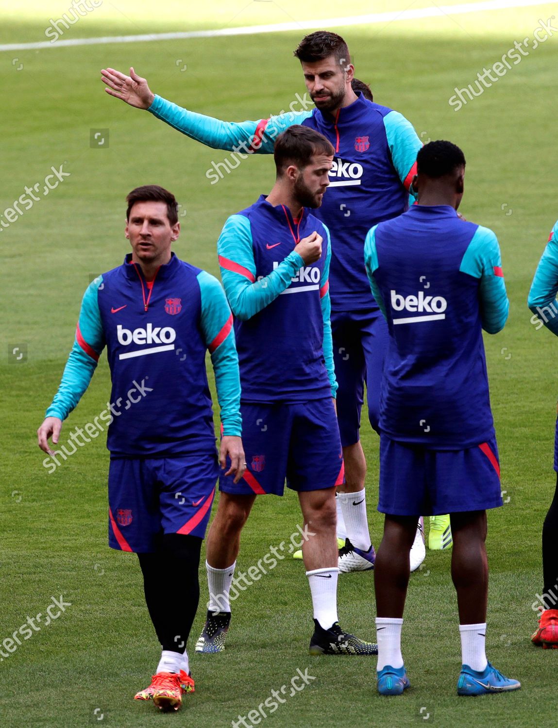 Fc Barcelona Players Lr Lionel Messi Editorial Stock Photo - Stock