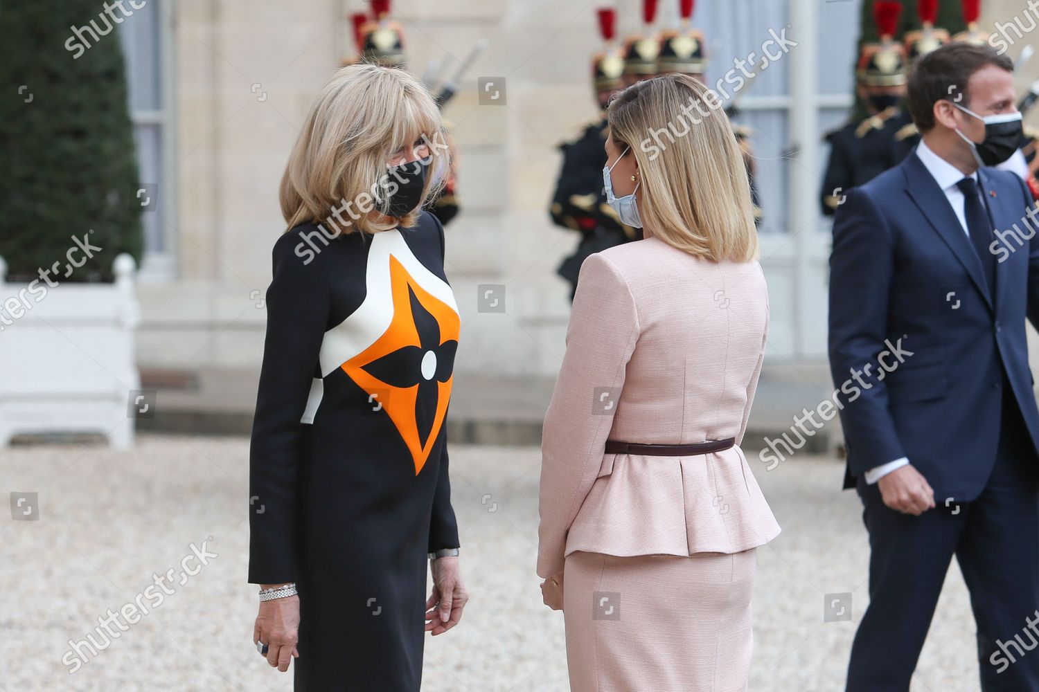 French President Emmanuel Macrons Wife Brigitte Editorial Stock Photo French President Emmanuel Macrons Wife Brigitte Editorial Stock Photo
