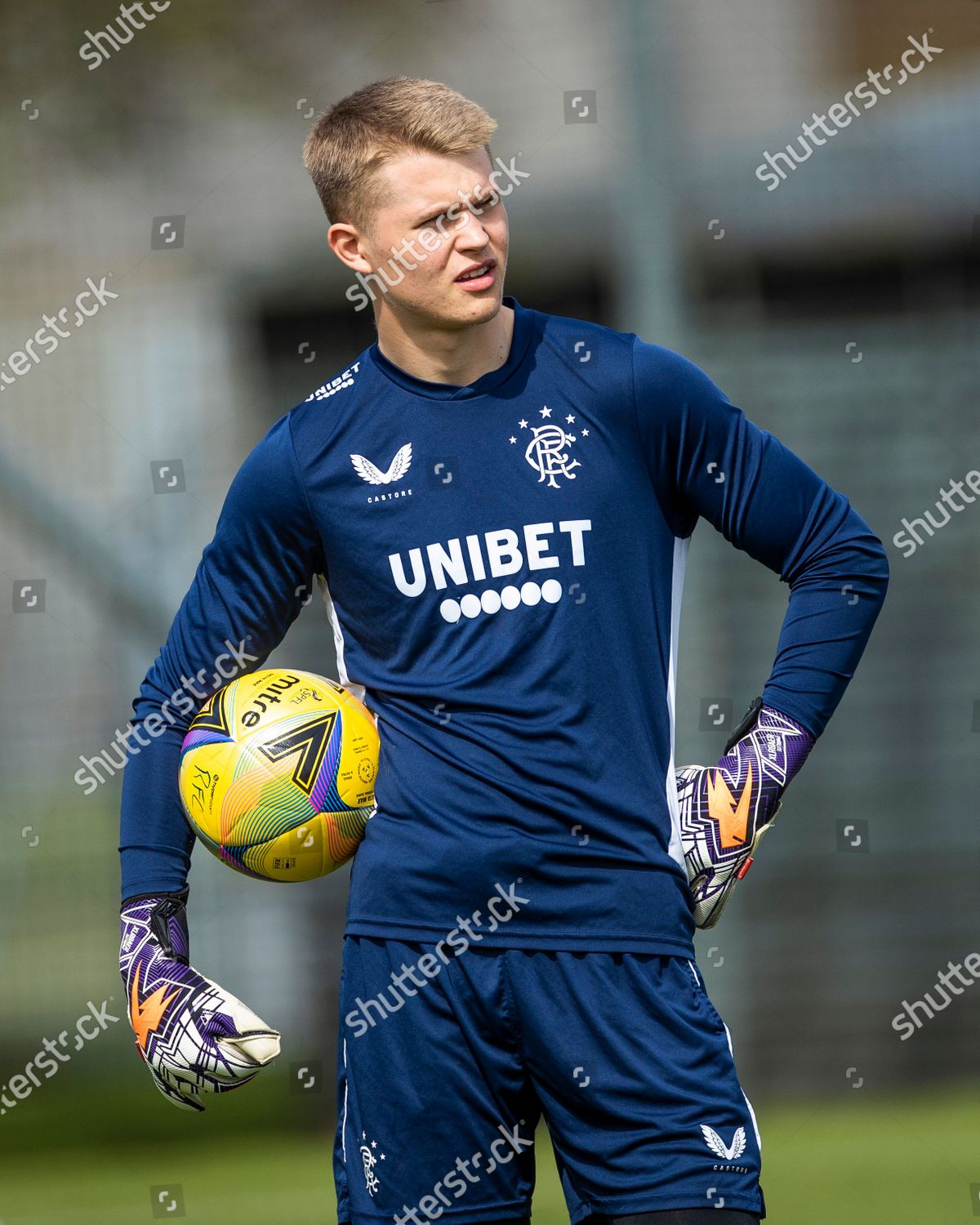 Rangers Goalkeeper Nicky Hogarth Training Ahead Editorial Stock Photo ...