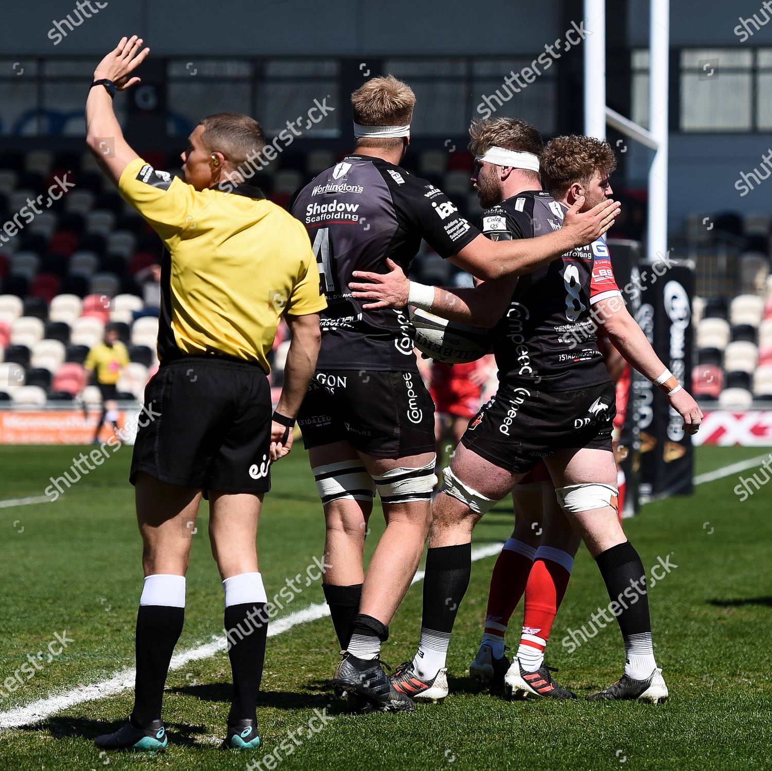 Dragons Vs Scarlets Aaron Wainwright Dragons Editorial Stock Photo