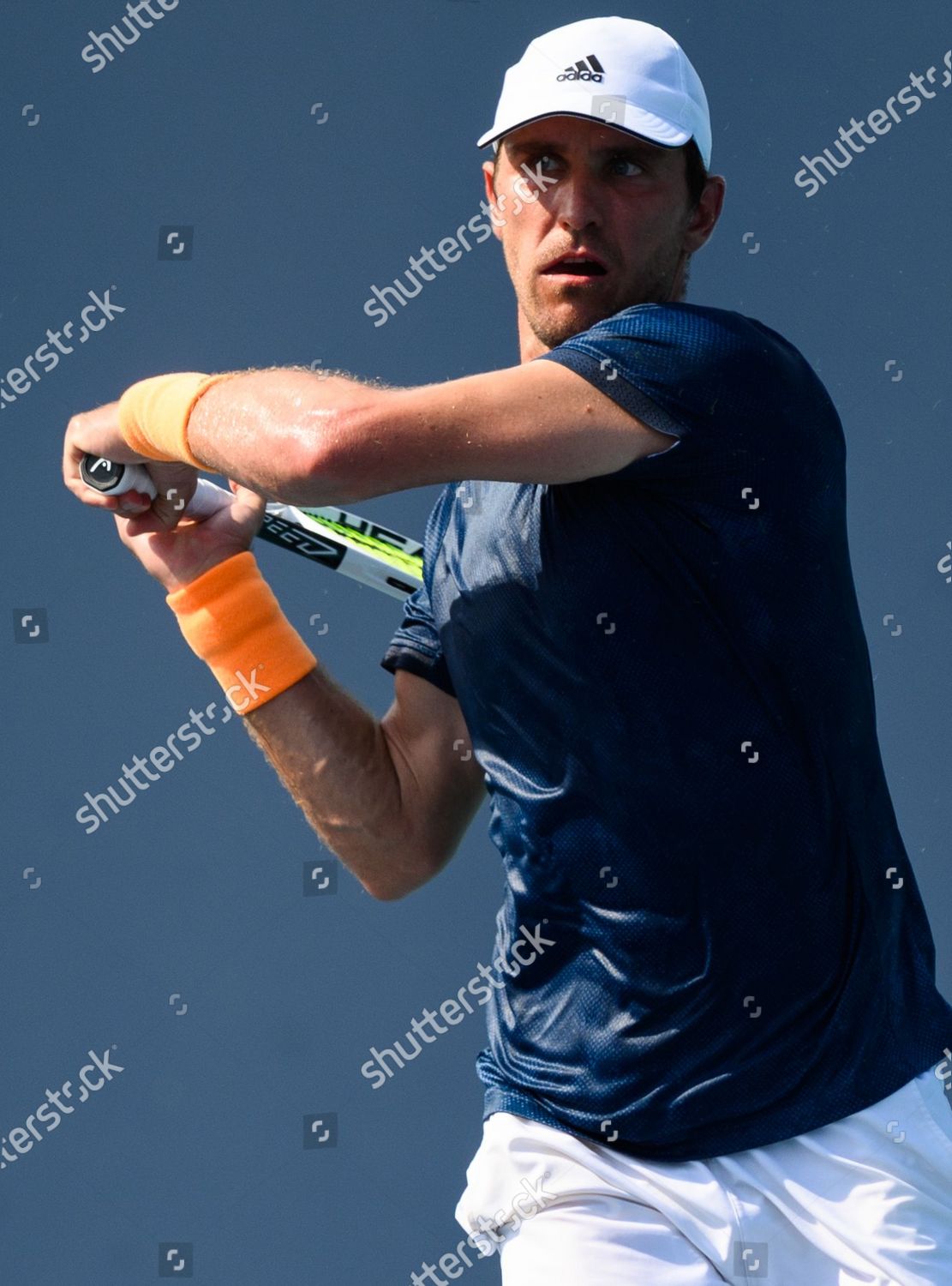 Mischa Zverev Germany Hits Forehand During Editorial Stock Photo ...