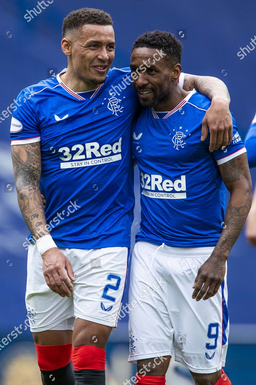 Rangers Captain James Tavernier Jermain Defoe Editorial Stock Photo ...