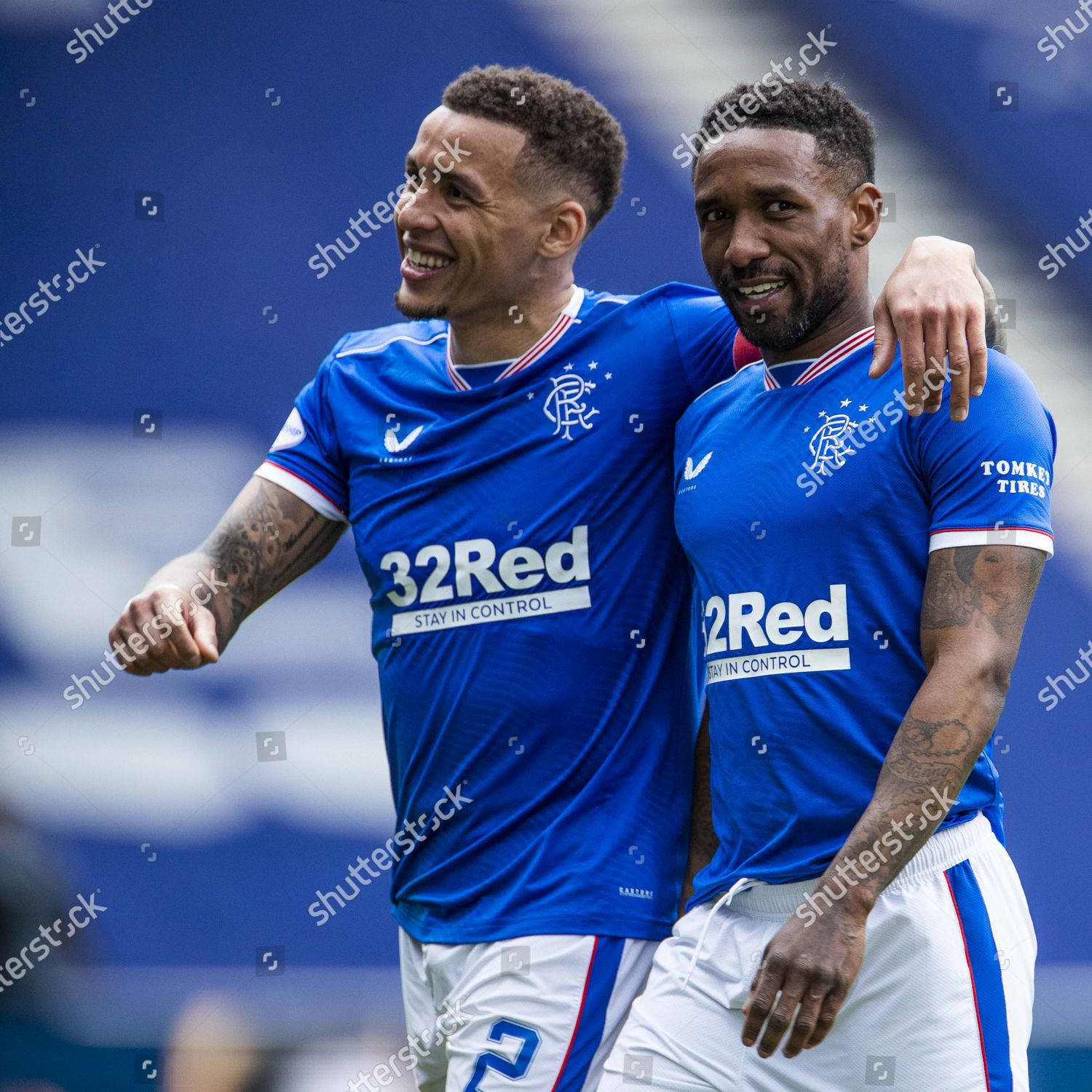 Rangers Captain James Tavernier Jermain Defoe Editorial Stock Photo ...