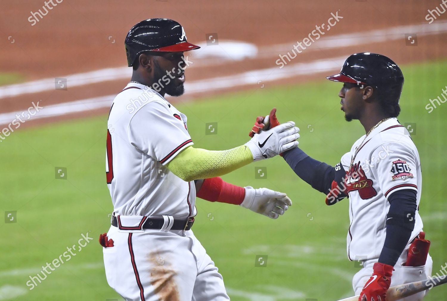 Atlanta Braves Outfielder Marcell Ozuna Looks Editorial Stock Photo - Stock  Image