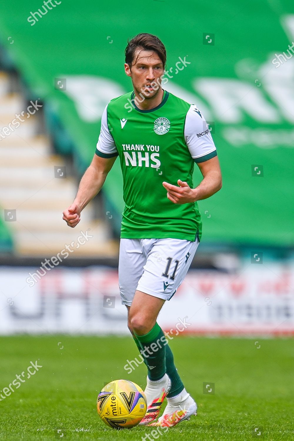 Joe Newell 11 Hibernian Fc During Editorial Stock Photo - Stock Image ...