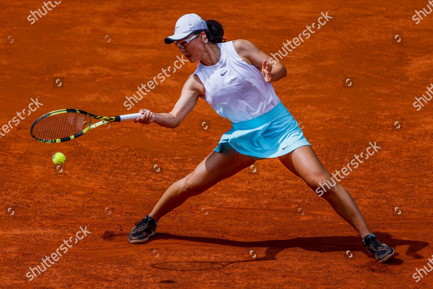 Zheng Saisai China Action During Her Editorial Stock Photo Stock