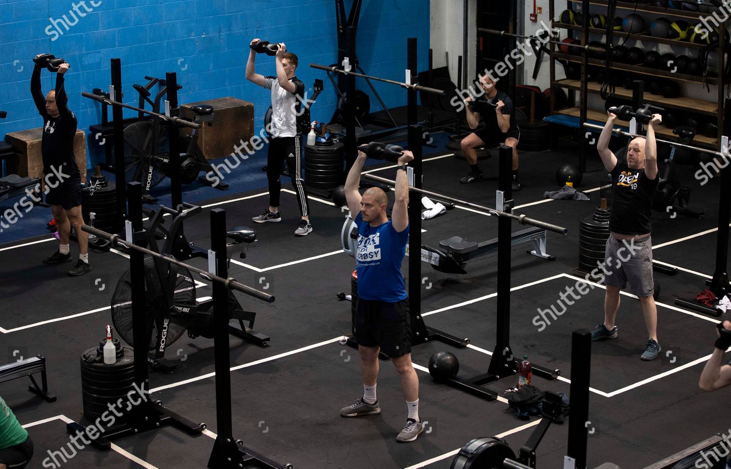 People Returning Ion Strength Conditioning Gym Editorial Stock Photo